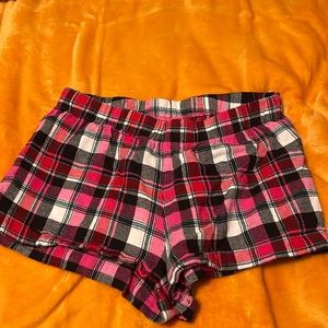 jenni flannel shorts size small